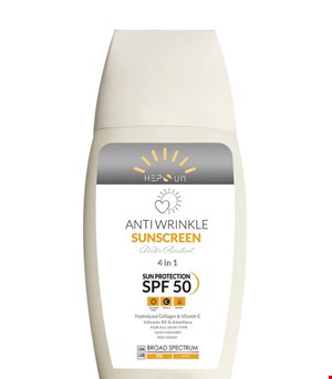 ضدآفتاب و ضدچروک بی رنگ هپسان SPF50